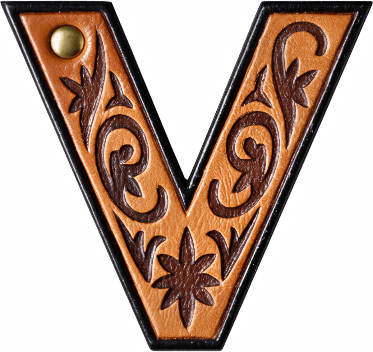 Monogrammed Initial Western Leather Look Saddle Longhorn Cowboy Cowgirl Kitchen Dish Towels Made in America - Qu!rk Boutique