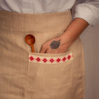 Farah Half Apron - Cream - Qu!rk Boutique