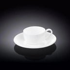 White 3 Oz | 100 Ml Coffee Cup & Saucer - Qu!rk Boutique