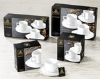 White 3 Oz | 90 Ml Coffee Cup & Saucer - Qu!rk Boutique