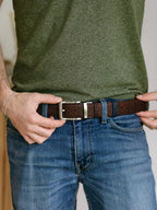 Cork Reversible Men's Belt (Brown/Navy) - Qu!rk Boutique