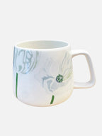 💚 Porcelain Mug: White Poppies - Qu!rk Boutique