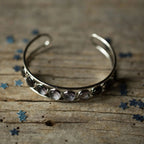 Moon Phase Silver Cuff Bracelet - Qu!rk Boutique