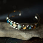 Solar System Silver Bangle Bracelet - Qu!rk Boutique