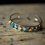 Solar System Silver Bangle Bracelet - Qu!rk Boutique