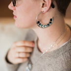 Moon Phase Hoop Earrings - Qu!rk Boutique