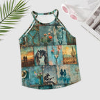Baha Ranch Turquoise Dreams Tank Top - Qu!rk Boutique