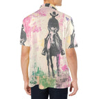 Baha Ranch Retro Pop Western Trail Ride Polo Shirt - Qu!rk Boutique