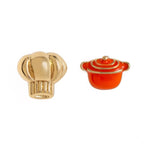 💙 Food Theme Copper Asymmetry Earring - Qu!rk Boutique