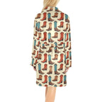Baha Ranch Got My Boots Western Bath Robe - Qu!rk Boutique