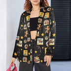 Baha Ranch Vintage Cowgirl Collage Western Blazer - Qu!rk Boutique