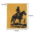 Desert Cowboy Window Curtain 52"x63" Made in America - Qu!rk Boutique