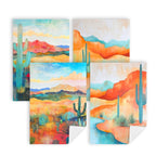 Desert Dreaming Set of 4 Kitchen Dish Towels Made in America - Qu!rk Boutique