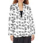 Baha Ranch Cowboy Print Women's Western Blazer - Qu!rk Boutique