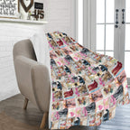 Danilo Painted Cowgirl Collage Throw Blanket 60" x 80 Made in America - Qu!rk Boutique