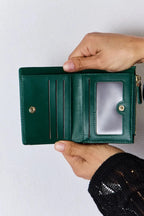💙 David Jones Texture Vegan Leather Mini Wallet - Qu!rk Boutique