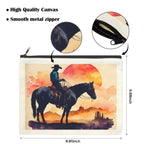 Water Color Cowboy Cosmetic Bag Pack of 5 Made in America - Qu!rk Boutique