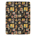 Vintage Cowgirl Collage Micro Fleece Throw Blanket 60" x 80" Made in America