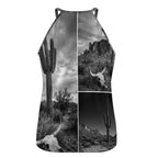 Baha Ranch Black White Desert Tank Top - Qu!rk Boutique