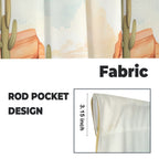 Watercolor Desert Curtains 28"x40" (2-Piece) Made in America - Qu!rk Boutique