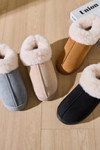 💙 Faux Fur Round Toe Platform Slippers - Qu!rk Boutique
