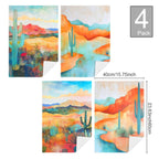Desert Dreaming Set of 4 Kitchen Dish Towels Made in America - Qu!rk Boutique