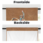 Rodeo Bullrider Window Curtains 28"x40" (2-Piece) Made in America - Qu!rk Boutique