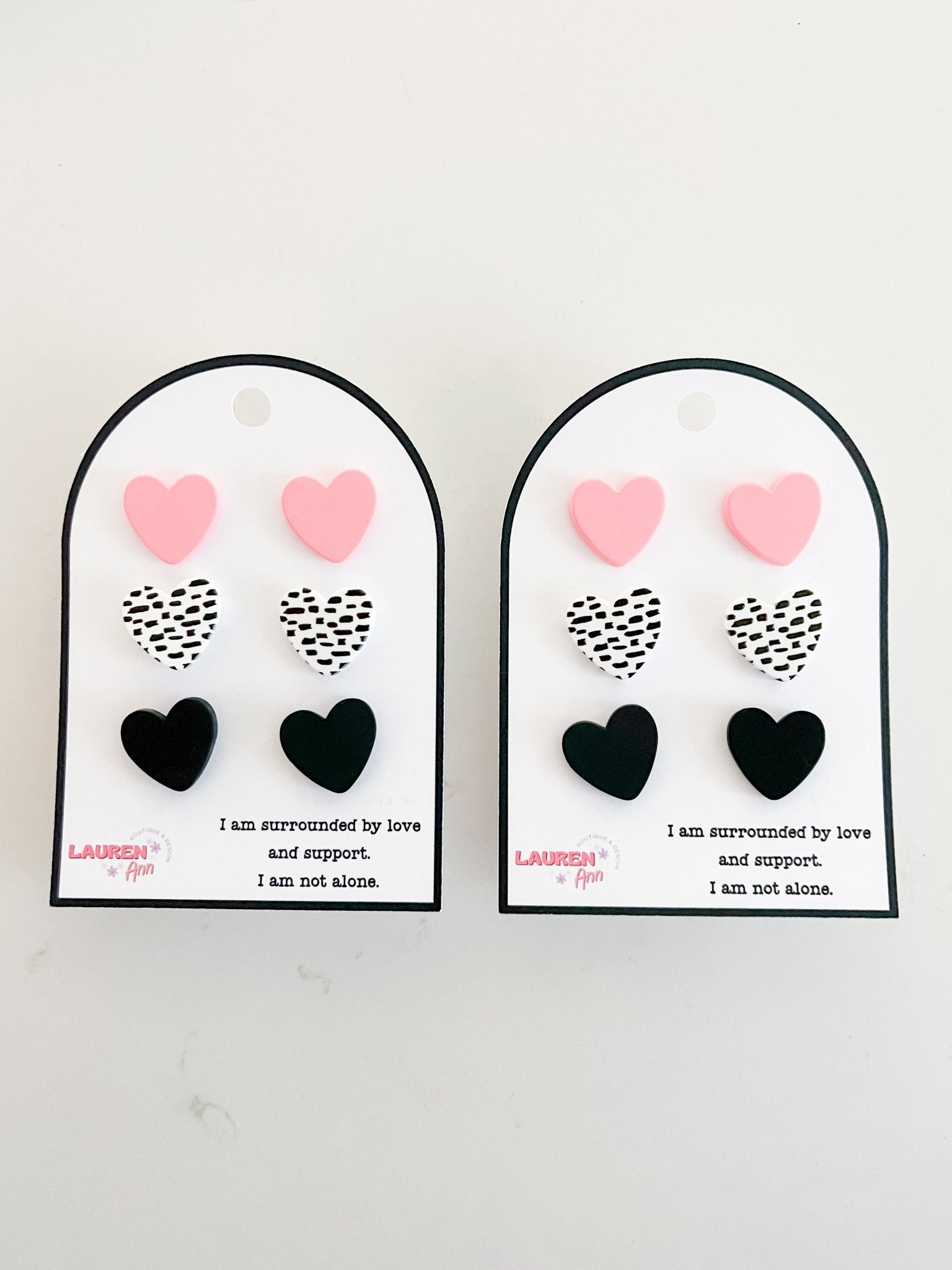 Affirmation Heart Earrings