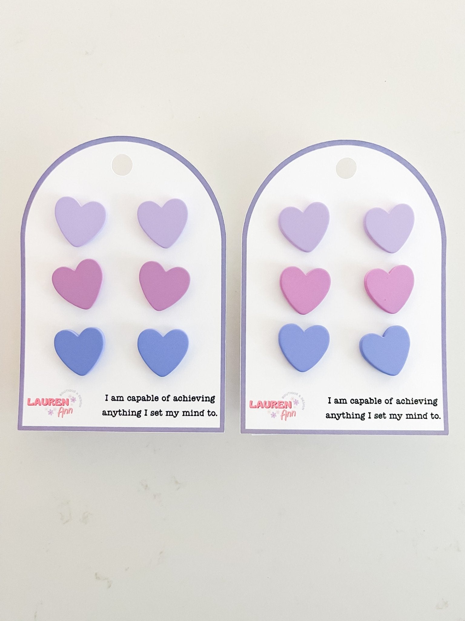 Affirmation Heart Earrings