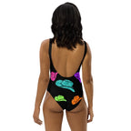 Baha Ranch Yeehaw All Neon Hat One-Piece Swimsuit - Qu!rk Boutique