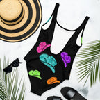 Baha Ranch Yeehaw All Neon Hat One-Piece Swimsuit - Qu!rk Boutique