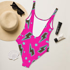 Baha Ranch Yeehaw Leopard Lightning One-Piece Swimsuit - Qu!rk Boutique