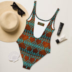 Baha Ranch Yeehaw Turquoise Aztec One-Piece Swimsuit - Qu!rk Boutique