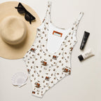 Baha Ranch Yeehaw Hereford Brands One-Piece Swimsuit - Qu!rk Boutique