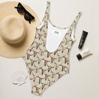 Baha Ranch Yeehaw Bullhead Skulls One-Piece Swimsuit - Qu!rk Boutique