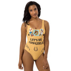 Baha Ranch Yeehaw Let's Be Cowgirls One Piece Swim Suit - Qu!rk Boutique