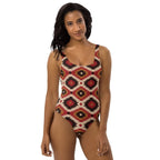 Baha Ranch Yeehaw Rust Aztec One-Piece Swimsuit - Qu!rk Boutique