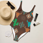 Baha Ranch Yeehaw Bullhead Cactus One-Piece Swimsuit - Qu!rk Boutique