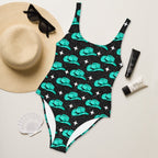 Baha Ranch Yeehaw Turquoise Hat One-Piece Swimsuit - Qu!rk Boutique