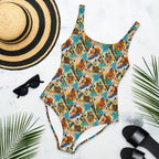 Baha Ranch Yeehaw Feelin' Lucky Cowgirl One-Piece Swimsuit - Qu!rk Boutique