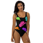 Baha Ranch Yeehaw All Neon Hat One-Piece Swimsuit - Qu!rk Boutique