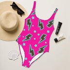 Baha Ranch Yeehaw Leopard Lightning One-Piece Swimsuit - Qu!rk Boutique