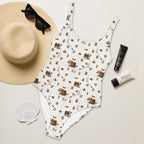 Baha Ranch Yeehaw Hereford Brands One-Piece Swimsuit - Qu!rk Boutique
