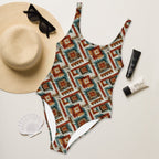 Baha Ranch Yeehaw Southwest Diamond One-Piece Swimsuit - Qu!rk Boutique