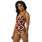 Baha Ranch Yeehaw Rust Aztec One-Piece Swimsuit - Qu!rk Boutique