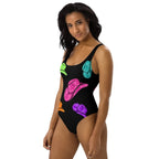 Baha Ranch Yeehaw All Neon Hat One-Piece Swimsuit - Qu!rk Boutique