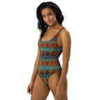 Baha Ranch Yeehaw Turquoise Aztec One-Piece Swimsuit - Qu!rk Boutique