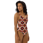 Baha Ranch Yeehaw Rust Aztec One-Piece Swimsuit - Qu!rk Boutique