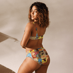 Baha Ranch Yeehaw Vintage Rodeo Poster Bikini - Qu!rk Boutique
