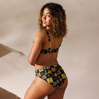Baha Ranch Yeehaw Vintage Cowgirl Collage Bikini - Qu!rk Boutique